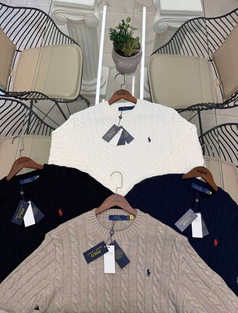 Polo Ralph Lauren Cable-Knit Cotton Quarter-Zip Sweater