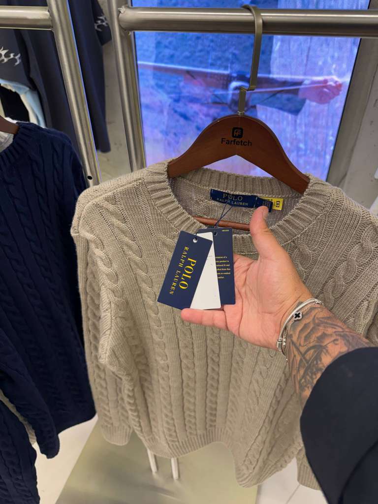 Polo Ralph Lauren Cable-Knit Cotton Quarter-Zip Sweater