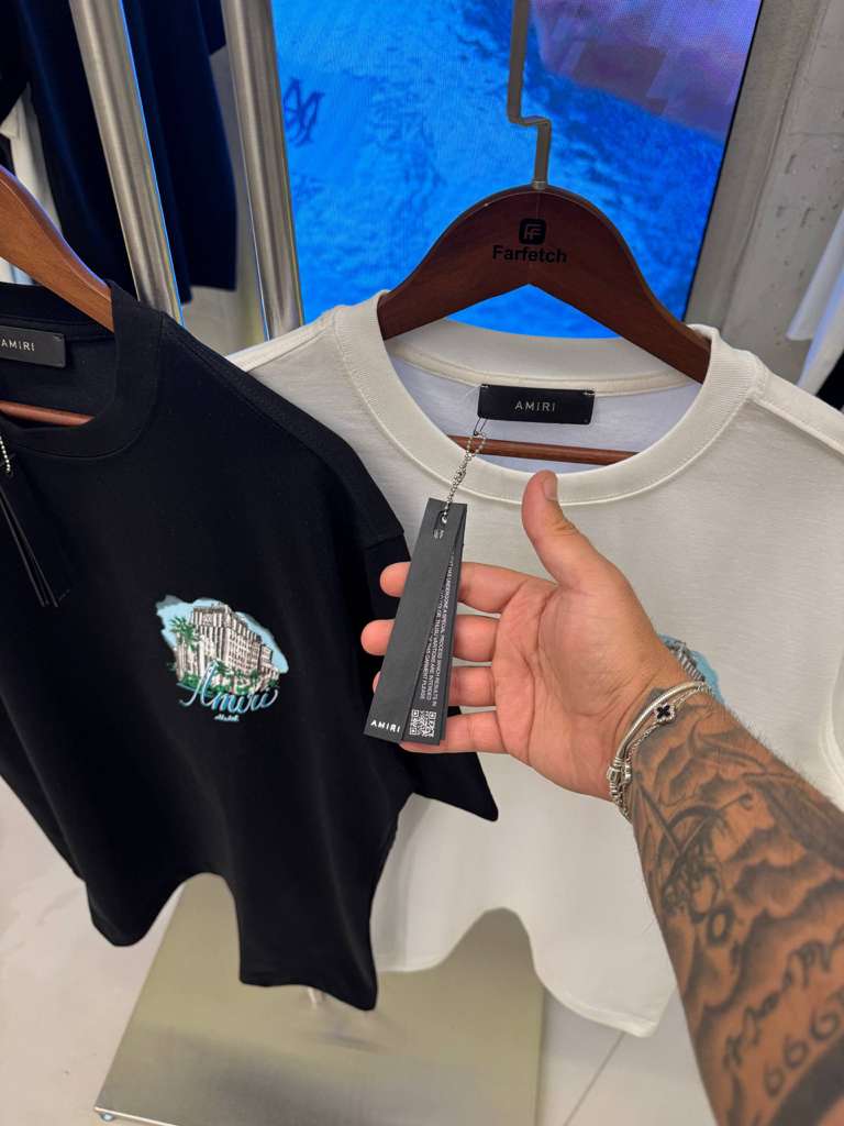 Men's Jersey Amiri Hotel Oversized Fit T-Shirt