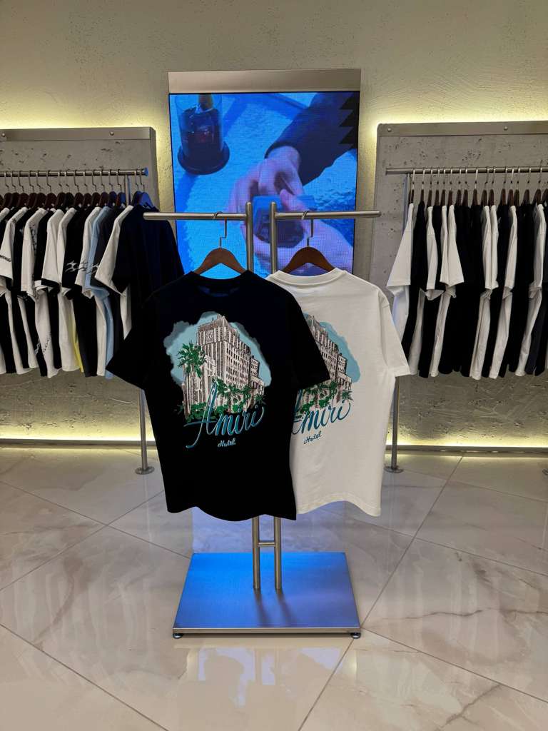Men's Jersey Amiri Hotel Oversized Fit T-Shirt