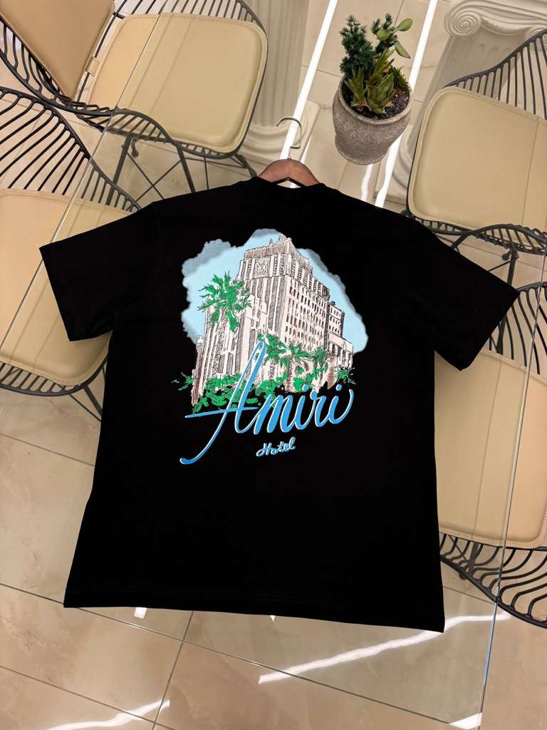 Men's Jersey Amiri Hotel Oversized Fit T-Shirt