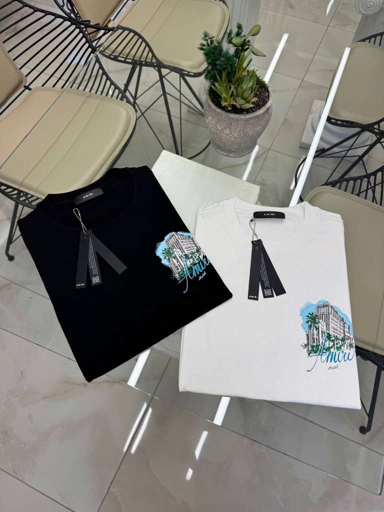 Men's Jersey Amiri Hotel Oversized Fit T-Shirt