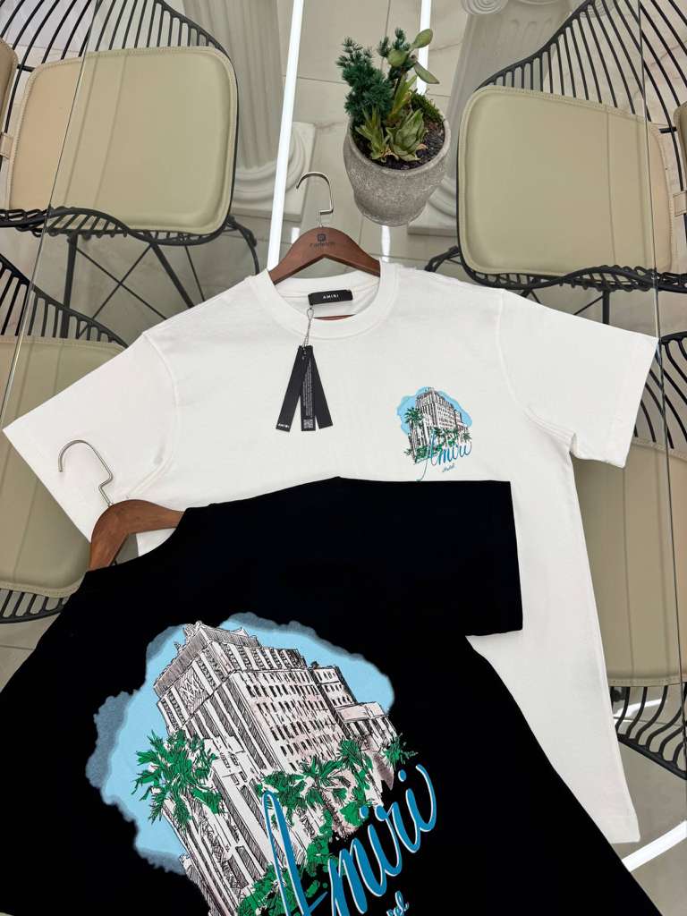 Men's Jersey Amiri Hotel Oversized Fit T-Shirt