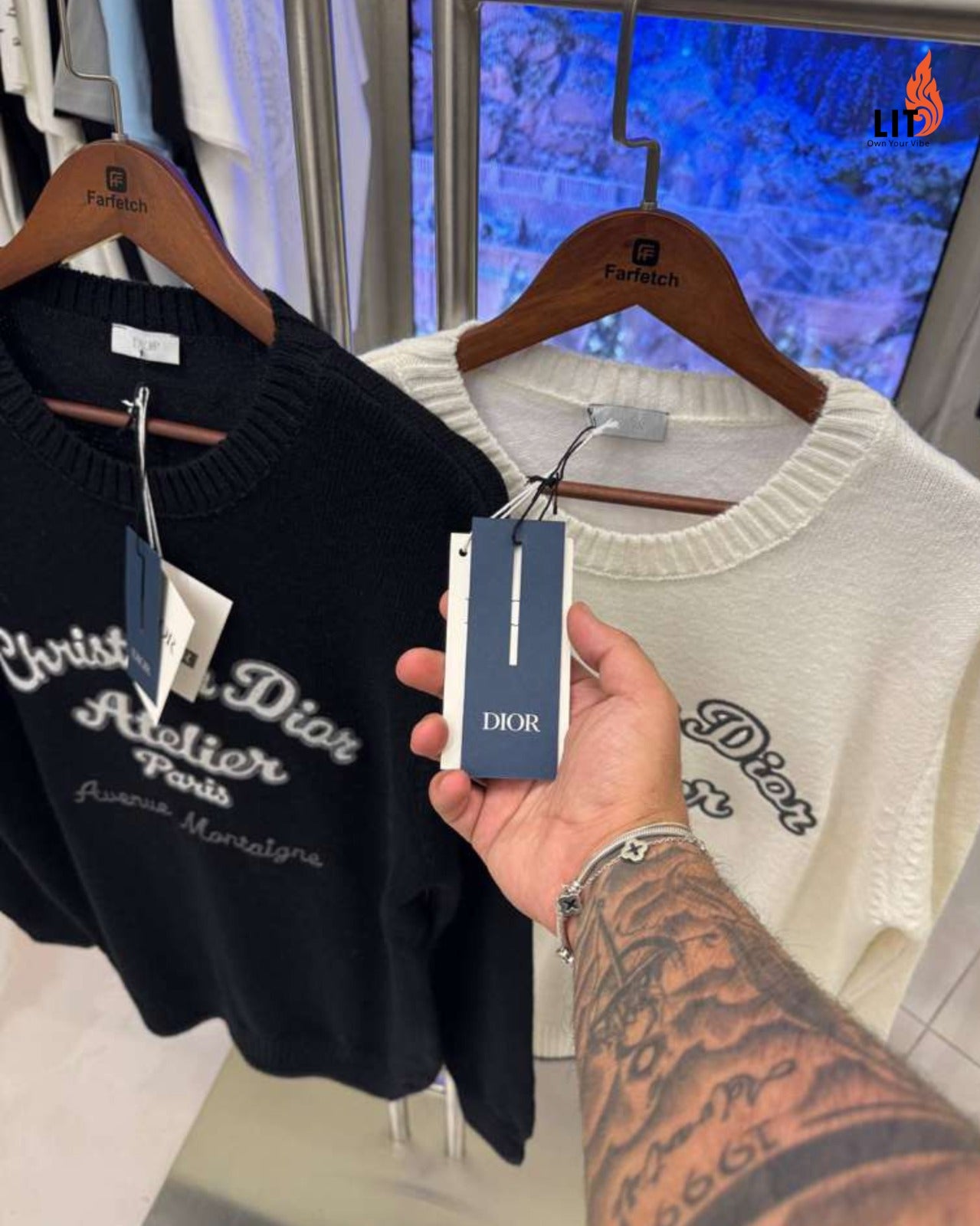 Christian Dior Atelier crewneck knit sweater