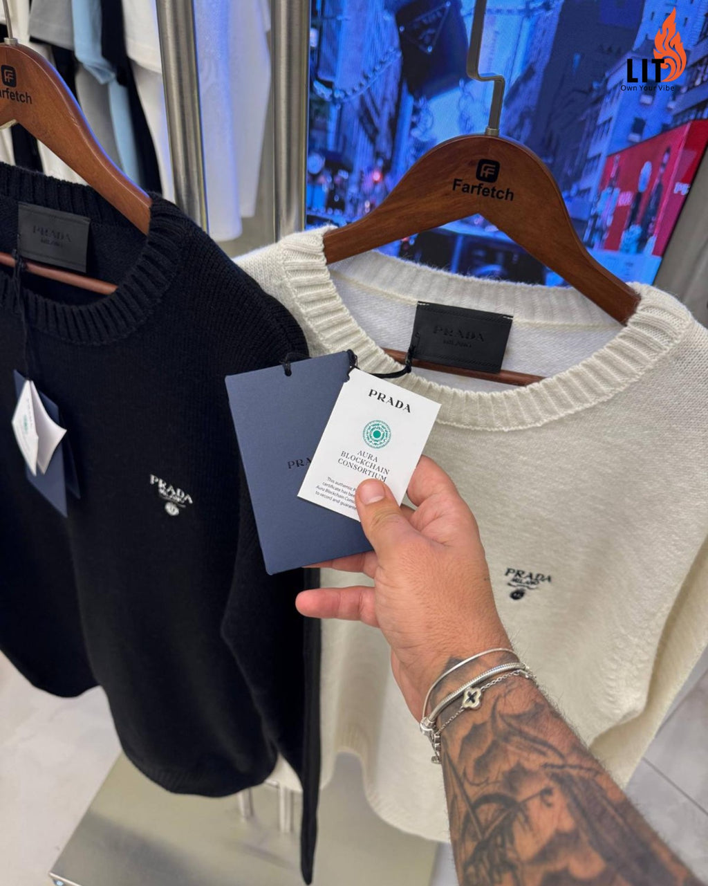 Prada cashmere crew-neck jumper