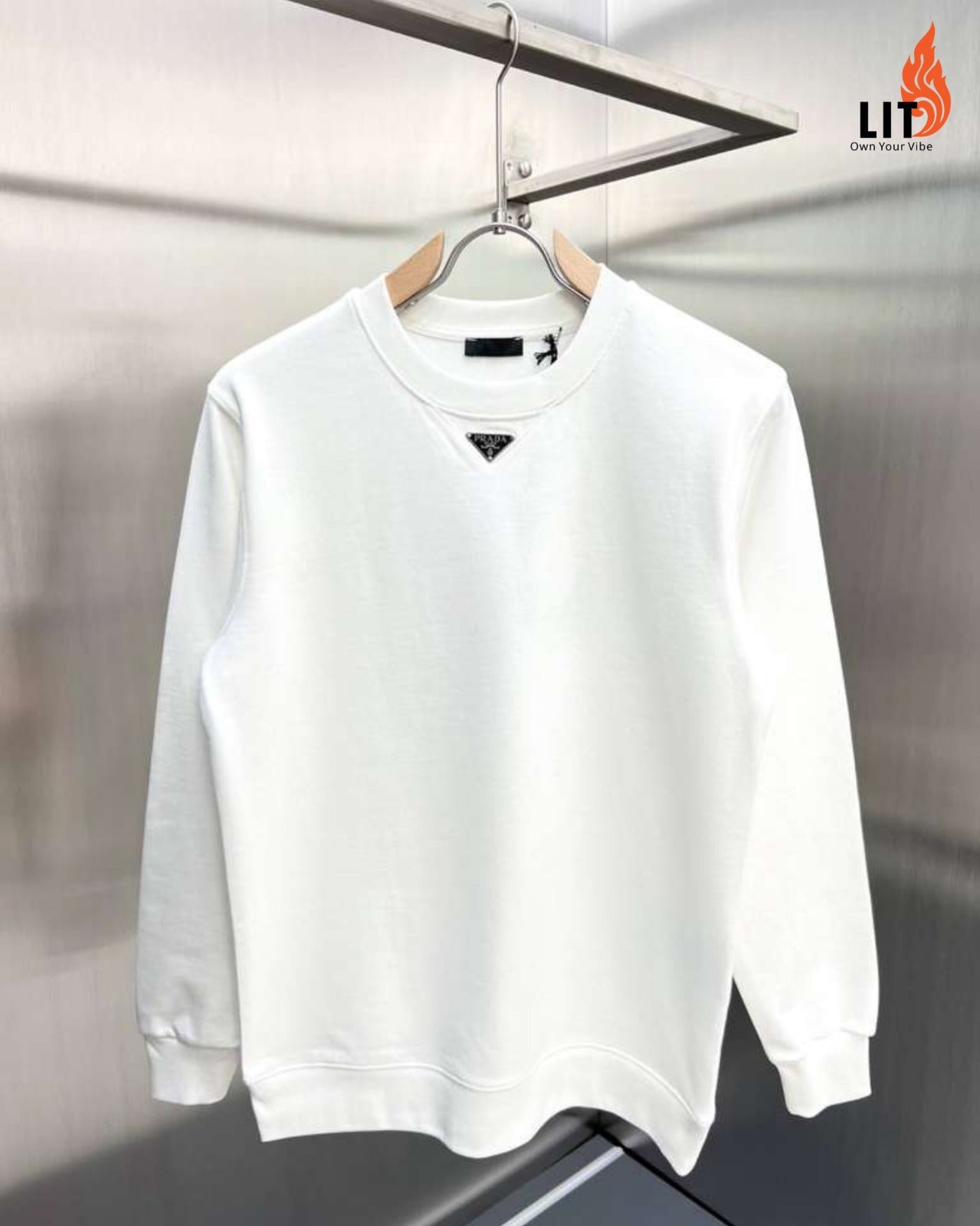 Prada Men’s Technical Cotton Sweatshirt