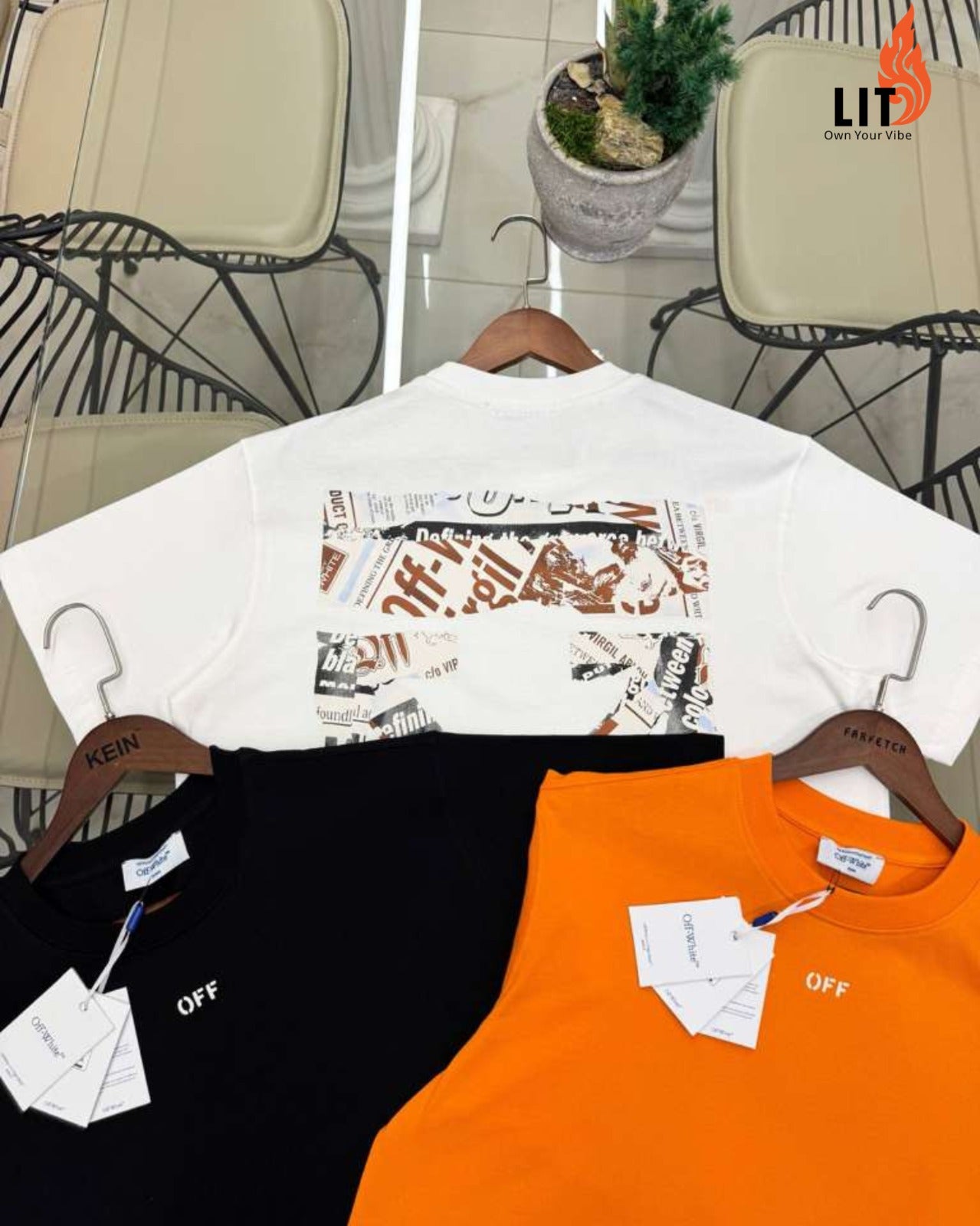 Off-White Bronzing arrow printing Unisex