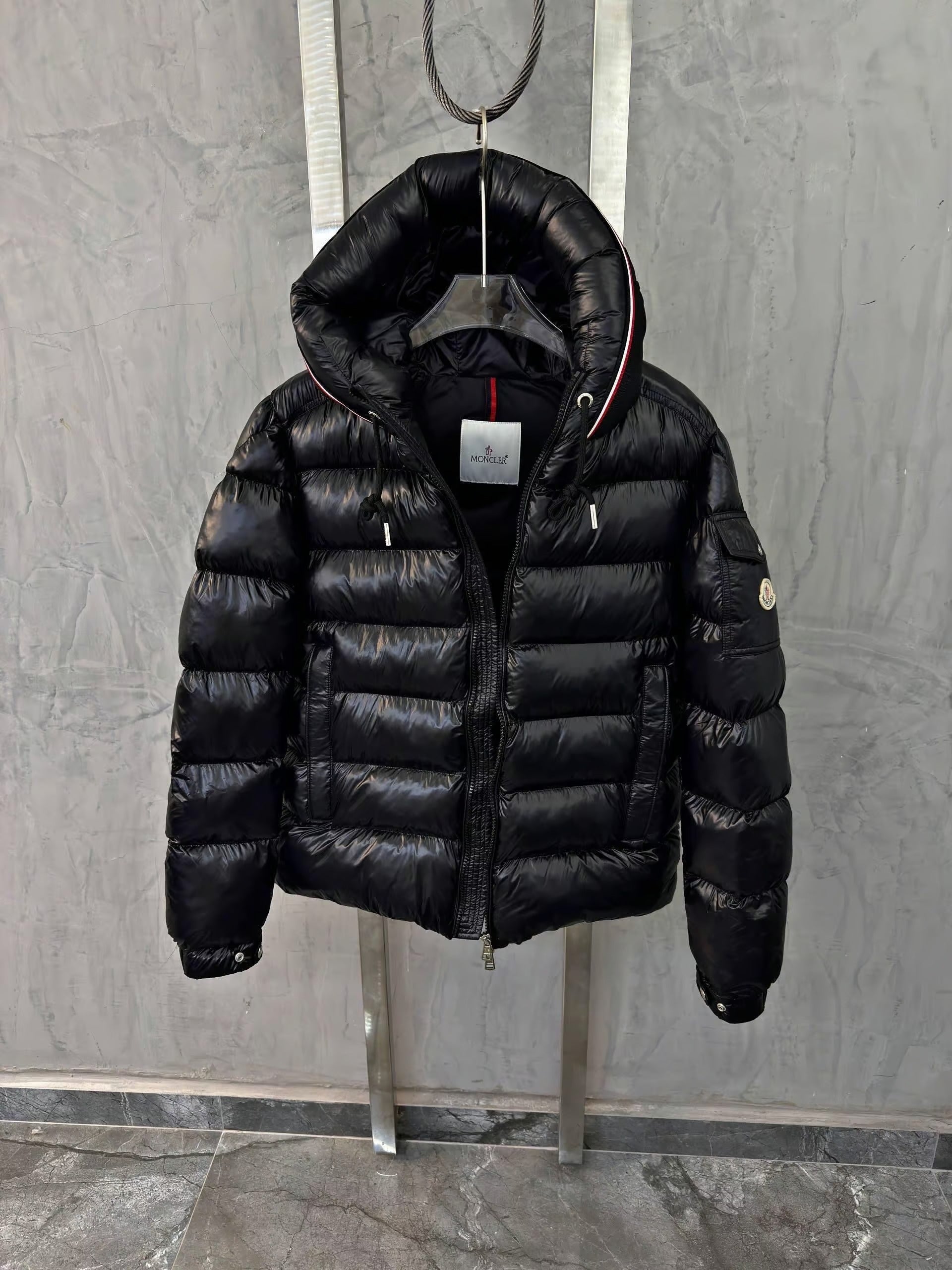 Black Moncler Pavin Down puffer Jacket